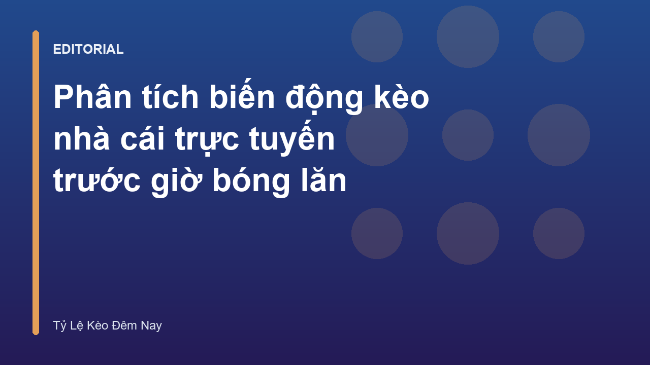 Biến động kèo nhà cái trực tuyến trên màn hình máy tính